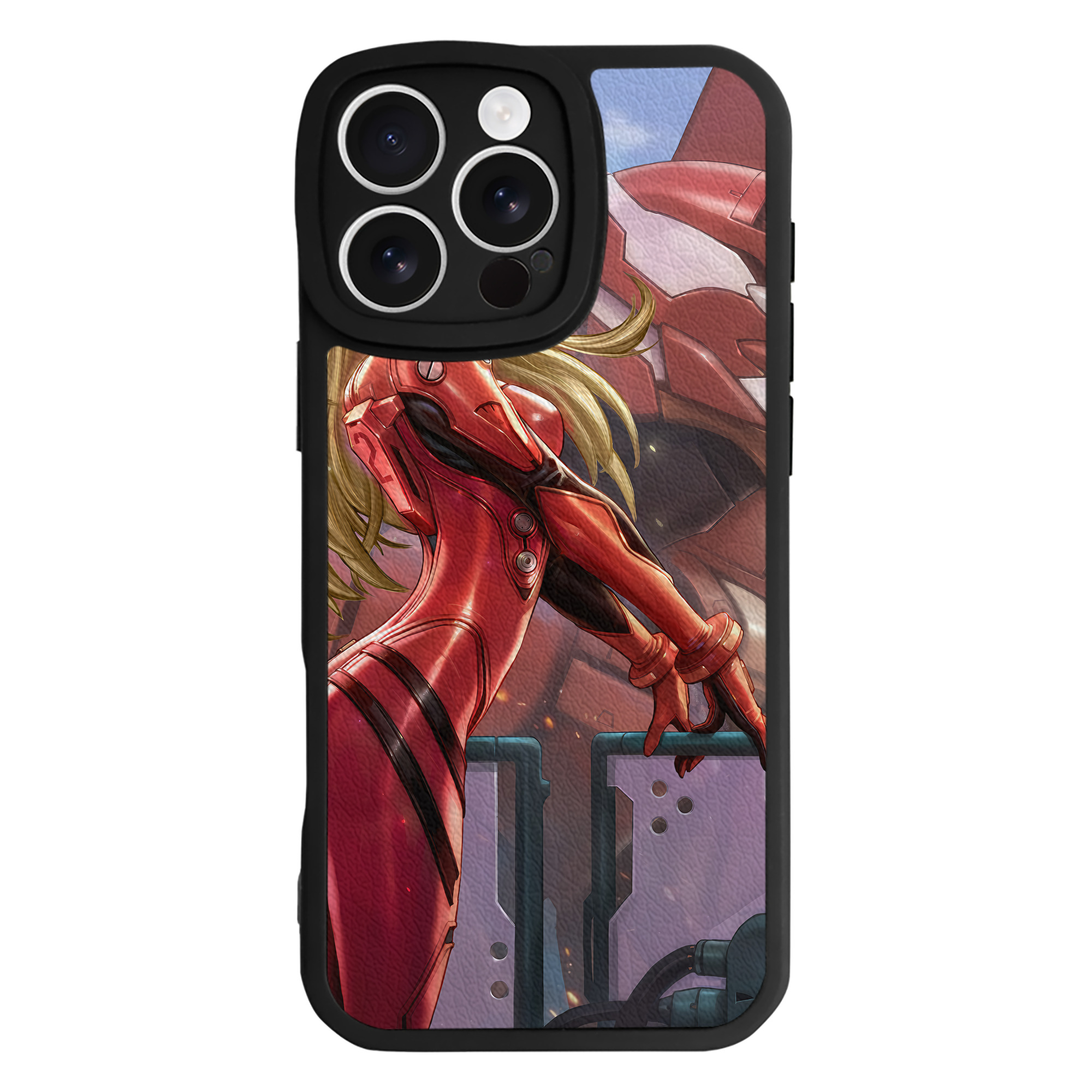 （画像用） EVA 新世紀エヴァンゲリオン 【iPhone 16シリーズ対応】シリコンスマホケース（レザー調） 材質：シリコン
